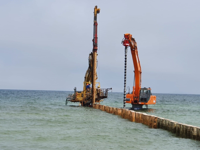 Urząd Morski w Gdyni zakończył prace związane z ochroną brzegów w rejonie Półwyspu Helskiego [WIDEO] - ZielonaGospodarka.pl