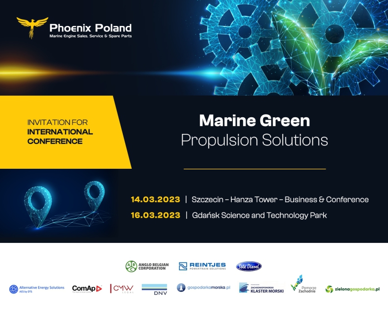 Poznaj innowacyjne rozwiązania dla zrównoważonej przyszłości przemysłu morskiego. Zbliża się międzynarodowa konferencja Marine Green Propulsion Solutions - ZielonaGospodarka.pl