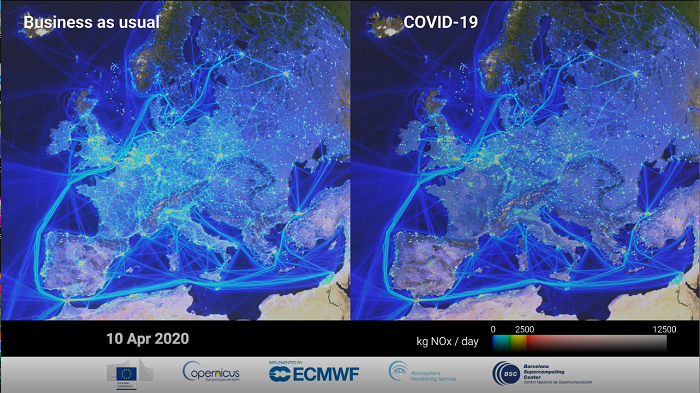 Copernicus: badanie potwierdza redukcję emisji podczas pierwszej fali COVID-19 w Europie - ZielonaGospodarka.pl