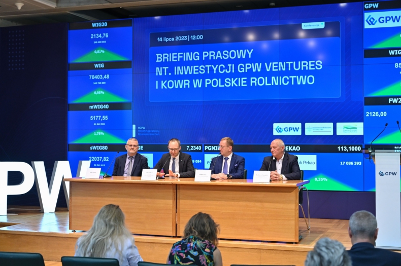  GPW Ventures i KOWR zainwestują nawet 225 mln zł w rozwój innowacyjnego rolnictwa - ZielonaGospodarka.pl