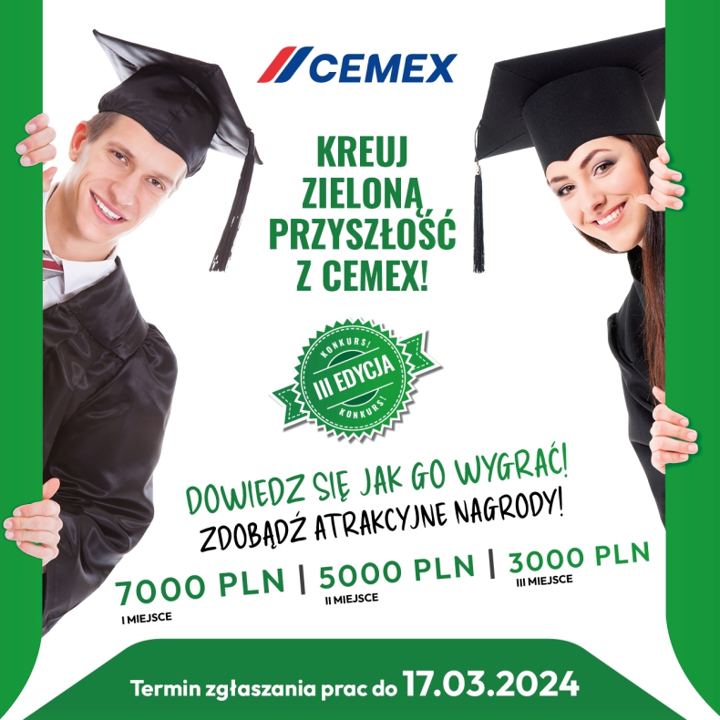 To już III edycja konkursu "Kreuj zieloną przyszłość z Cemex" dla studentów! - ZielonaGospodarka.pl