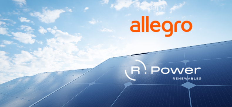 Allegro przyspiesza dekarbonizację i zabezpiecza cenę zielonej energii na dekadę dzięki umowie z R.Power - ZielonaGospodarka.pl