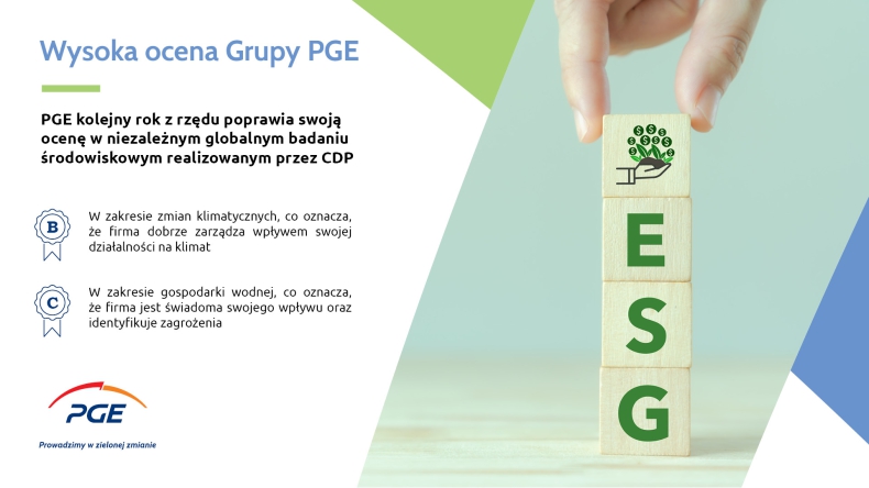 PGE z wysoką oceną w międzynarodowym badaniu klimatycznym CDP - ZielonaGospodarka.pl
