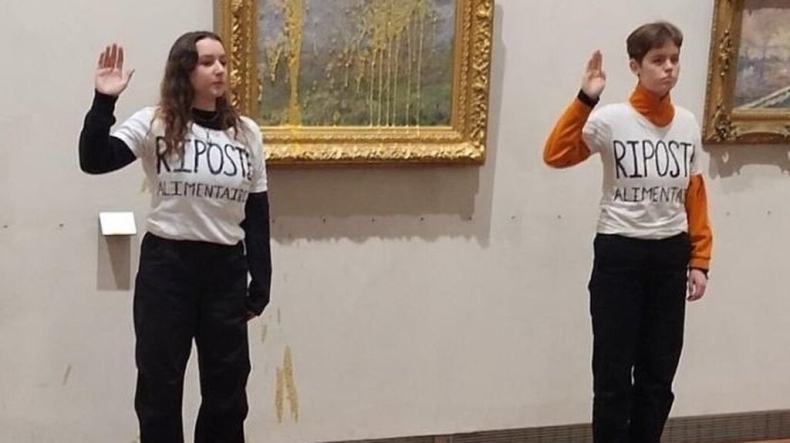 Aktywistki klimatyczne oblały zupą obraz Moneta w muzeum w Lyonie - ZielonaGospodarka.pl