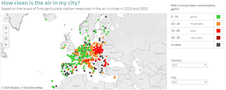 Innowacyjne narzędzie monitorujące stan powietrza w Europie, obejmuje m.in. 43 polskie miasta - ZielonaGospodarka.pl
