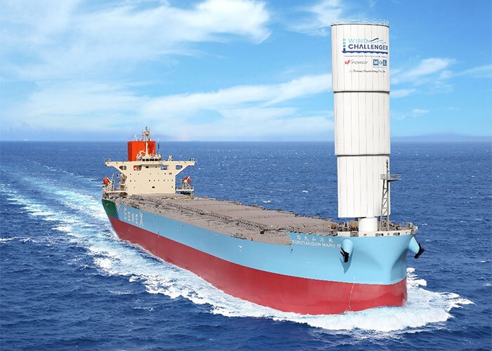 Mitsui O.S.K. Lines wdraża napęd wiatrowy Wind Challenger na kolejnym ze swoich statków - ZielonaGospodarka.pl