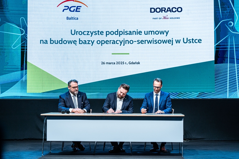 PGE Baltica podpisała umowę z Doraco na budowę bazy w Ustce - ZielonaGospodarka.pl