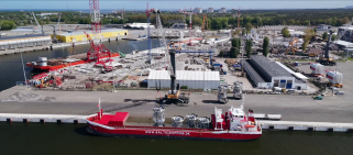 Ponad 400 dodatkowych konstrukcji stalowych dla fundamentów Baltica 2 w drodze do portu instalacyjnego