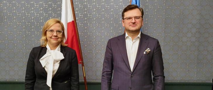 Minister Anna Moskwa na spotkaniu z ministrem spraw zagranicznych Ukrainy - ZielonaGospodarka.pl