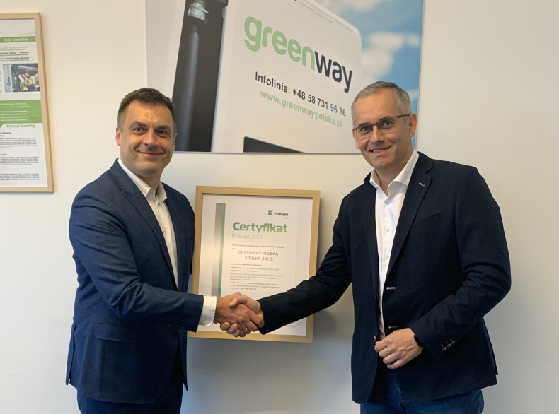 GreenWay Polska pierwszą spółką z Certyfikatem Energia 2051  - ZielonaGospodarka.pl