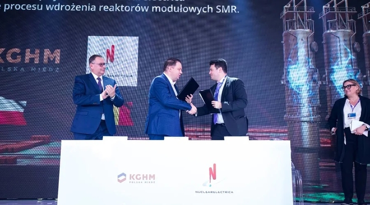  KGHM Polska Miedź SA i SN Nuclearelectrica SA podpisały memorandum o współpracy przy rozwoju SMR - ZielonaGospodarka.pl